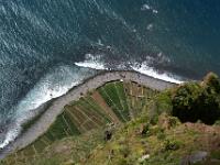 Felder am Fuß der Cabo Girão Steilwand